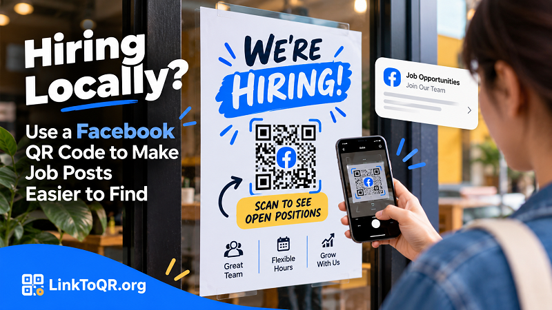 Facebook QR Codes for Hiring: Help Local Applicants Find Jobs - Linktoqr.org Facebook QR Codes for Hiring: Help Local Applicants Find Jobs - Linktoqr.org