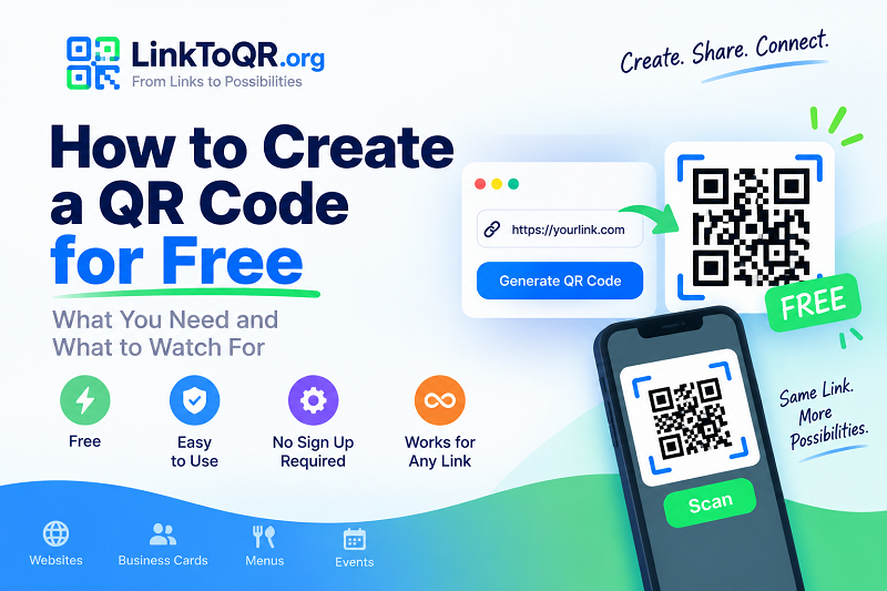 How to Create a QR Code for Free: A Simple Guide - Linktoqr.org How to Create a QR Code for Free: A Simple Guide - Linktoqr.org