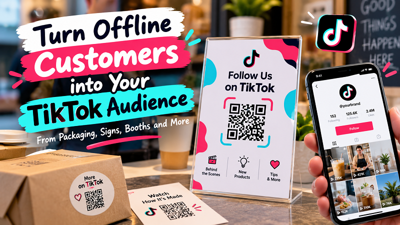 How to Get Offline Customers to Find Your TikTok - Linktoqr.org
