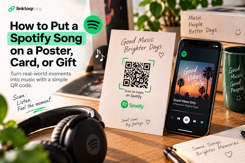 How to Put a Spotify Song on a Poster, Card, or Gift - Linktoqr.org How to Put a Spotify Song on a Poster, Card, or Gift - Linktoqr.org