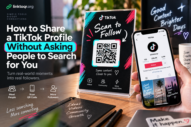 How to Share a TikTok Profile Without Asking People to Search - Linktoqr.org