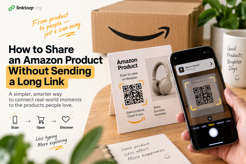 How to Share an Amazon Product Without Sending a Long Link - Linktoqr.org