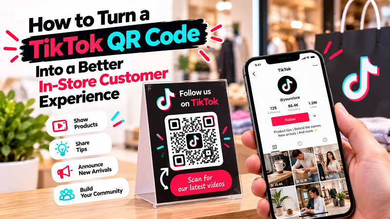 How to Use a TikTok QR Code In-Store - Linktoqr.org How to Use a TikTok QR Code In-Store - Linktoqr.org