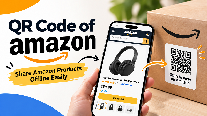 QR Code of Amazon: Share Amazon Products Offline Easily - Linktoqr.org