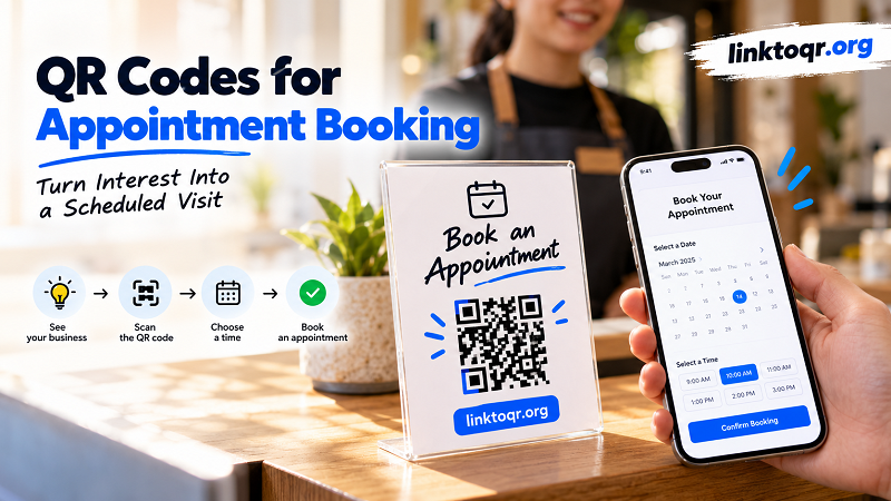 QR Codes for Appointment Booking: Get More Bookings - Linktoqr.org