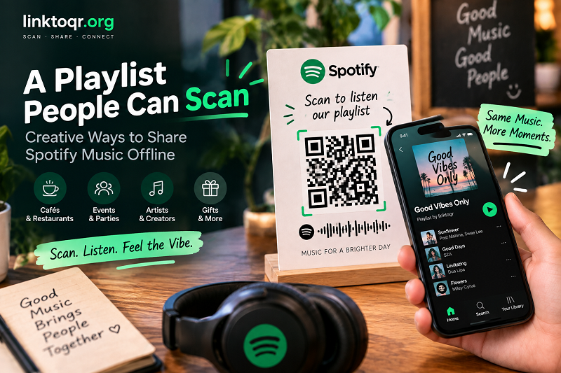 Share Music Anywhere: Creative Ways to Use a Spotify QR Code - Linktoqr.org