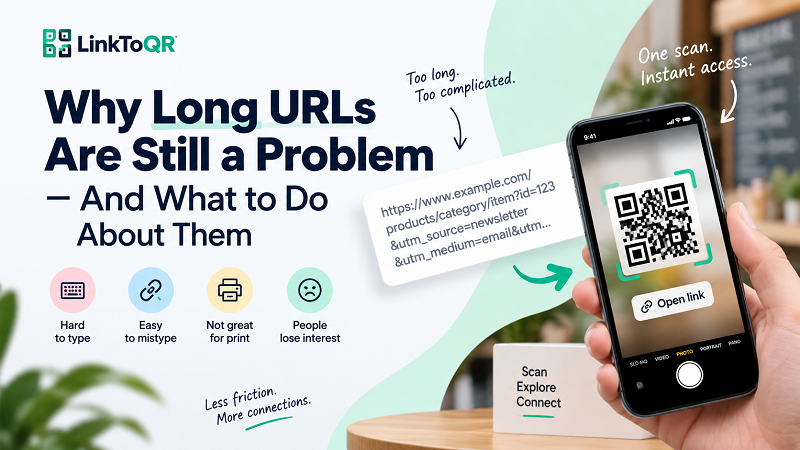 Why Long URLs Are a Problem & How QR Codes Help - Linktoqr.org