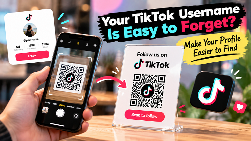 Your TikTok Username Is Easy to Forget. Make It Easier to Find - Linktoqr.org