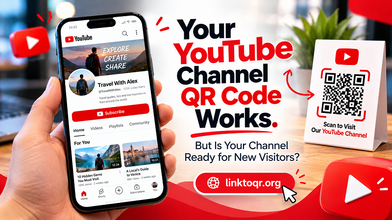 YouTube Channel QR Code: Is Your Channel Ready to Be Scanned? - Linktoqr.org